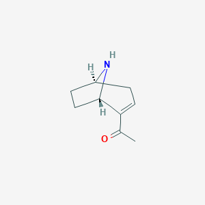 molecular formula C9H13NO B065841 (-)-Norferruginine CAS No. 172277-65-5