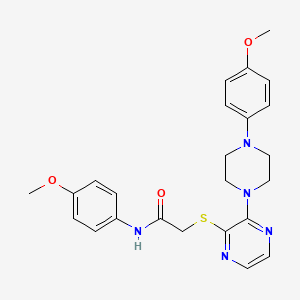 N-(4-methoxyphenyl)-2-({3-[4-(4-methoxyphenyl)piperazin-1-yl]pyrazin-2-yl}sulfanyl)acetamide