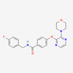 N-(4-fluorobenzyl)-4-((3-morpholinopyrazin-2-yl)oxy)benzamide