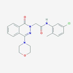 N-(5-chloro-2-methylphenyl)-2-[4-(morpholin-4-yl)-1-oxo-1,2-dihydrophthalazin-2-yl]acetamide