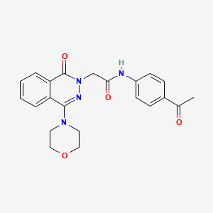 molecular formula C22H22N4O4 B6584353 N-(4-acetylphenyl)-2-[4-(morpholin-4-yl)-1-oxo-1,2-dihydrophthalazin-2-yl]acetamide CAS No. 1251574-92-1
