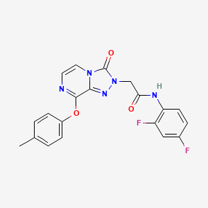 molecular formula C20H15F2N5O3 B6584452 N-(2,4-difluorophenyl)-2-[8-(4-methylphenoxy)-3-oxo-2H,3H-[1,2,4]triazolo[4,3-a]pyrazin-2-yl]acetamide CAS No. 1251602-09-1