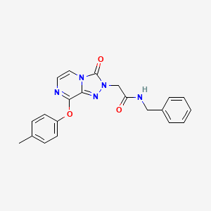 molecular formula C21H19N5O3 B6584456 N-benzyl-2-[8-(4-methylphenoxy)-3-oxo-2H,3H-[1,2,4]triazolo[4,3-a]pyrazin-2-yl]acetamide CAS No. 1251545-00-2