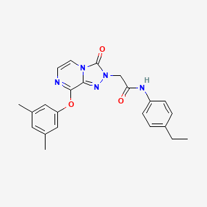 2-[8-(3,5-dimethylphenoxy)-3-oxo-2H,3H-[1,2,4]triazolo[4,3-a]pyrazin-2-yl]-N-(4-ethylphenyl)acetamide