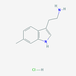 molecular formula C11H15ClN2 B065845 2-(6-Methyl-1H-indol-3-yl)ethanamine hydrochloride CAS No. 159730-12-8