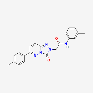 molecular formula C21H19N5O2 B6584520 N-(3-methylphenyl)-2-[6-(4-methylphenyl)-3-oxo-2H,3H-[1,2,4]triazolo[4,3-b]pyridazin-2-yl]acetamide CAS No. 1251693-83-0