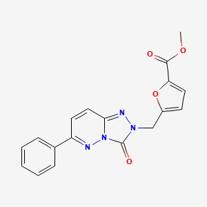 molecular formula C18H14N4O4 B6584528 methyl 5-({3-oxo-6-phenyl-2H,3H-[1,2,4]triazolo[4,3-b]pyridazin-2-yl}methyl)furan-2-carboxylate CAS No. 1251613-82-7