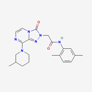 molecular formula C21H26N6O2 B6584584 N-(2,5-dimethylphenyl)-2-[8-(3-methylpiperidin-1-yl)-3-oxo-2H,3H-[1,2,4]triazolo[4,3-a]pyrazin-2-yl]acetamide CAS No. 1251583-99-9
