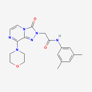 molecular formula C19H22N6O3 B6584606 N-(3,5-dimethylphenyl)-2-[8-(morpholin-4-yl)-3-oxo-2H,3H-[1,2,4]triazolo[4,3-a]pyrazin-2-yl]acetamide CAS No. 1251551-75-3