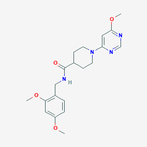 molecular formula C20H26N4O4 B6584863 N-[(2,4-dimethoxyphenyl)methyl]-1-(6-methoxypyrimidin-4-yl)piperidine-4-carboxamide CAS No. 1251630-04-2