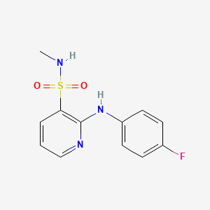 molecular formula C12H12FN3O2S B6584890 2-[(4-fluorophenyl)amino]-N-methylpyridine-3-sulfonamide CAS No. 1251556-11-2