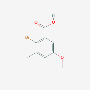 molecular formula C9H9BrO3 B065849 2-Bromo-5-methoxy-3-methylbenzoic acid CAS No. 174417-54-0