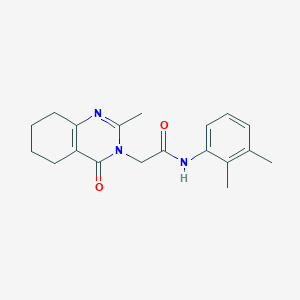 molecular formula C19H23N3O2 B6585075 N-(2,3-dimethylphenyl)-2-(2-methyl-4-oxo-3,4,5,6,7,8-hexahydroquinazolin-3-yl)acetamide CAS No. 1251692-88-2