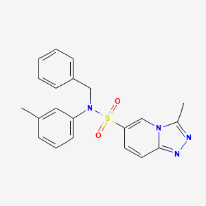 molecular formula C21H20N4O2S B6585261 N-benzyl-3-methyl-N-(3-methylphenyl)-[1,2,4]triazolo[4,3-a]pyridine-6-sulfonamide CAS No. 1251650-24-4