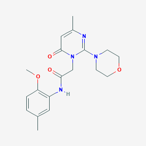 B6585549 N-(2-methoxy-5-methylphenyl)-2-[4-methyl-2-(morpholin-4-yl)-6-oxo-1,6-dihydropyrimidin-1-yl]acetamide CAS No. 1251711-02-0