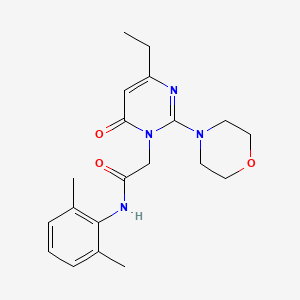 molecular formula C20H26N4O3 B6585569 N-(2,6-dimethylphenyl)-2-[4-ethyl-2-(morpholin-4-yl)-6-oxo-1,6-dihydropyrimidin-1-yl]acetamide CAS No. 1251677-94-7