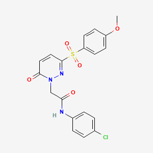 N-(4-chlorophenyl)-2-[3-(4-methoxybenzenesulfonyl)-6-oxo-1,6-dihydropyridazin-1-yl]acetamide