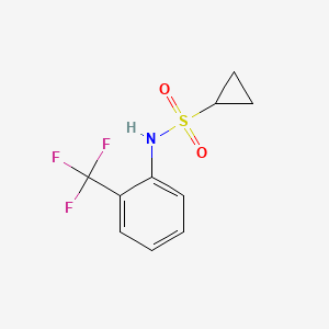 molecular formula C10H10F3NO2S B6586170 N-[2-(trifluoromethyl)phenyl]cyclopropanesulfonamide CAS No. 1234840-93-7