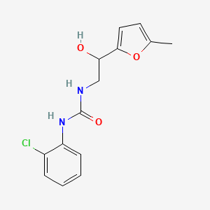 molecular formula C14H15ClN2O3 B6586179 1-(2-chlorophenyl)-3-[2-hydroxy-2-(5-methylfuran-2-yl)ethyl]urea CAS No. 1251544-75-8