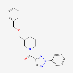 3-[(benzyloxy)methyl]-1-(2-phenyl-2H-1,2,3-triazole-4-carbonyl)piperidine