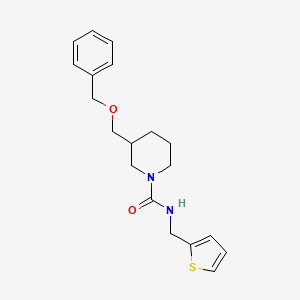3-[(benzyloxy)methyl]-N-[(thiophen-2-yl)methyl]piperidine-1-carboxamide