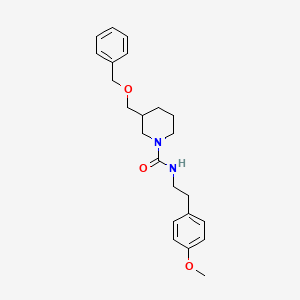 3-[(benzyloxy)methyl]-N-[2-(4-methoxyphenyl)ethyl]piperidine-1-carboxamide
