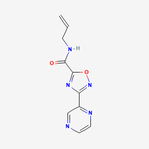 molecular formula C10H9N5O2 B6586338 N-(prop-2-en-1-yl)-3-(pyrazin-2-yl)-1,2,4-oxadiazole-5-carboxamide CAS No. 1219913-04-8