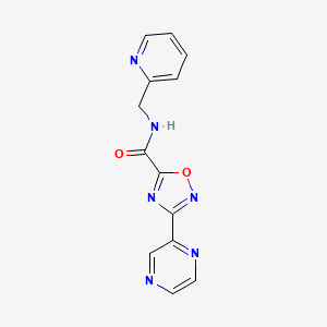 molecular formula C13H10N6O2 B6586347 3-(pyrazin-2-yl)-N-[(pyridin-2-yl)methyl]-1,2,4-oxadiazole-5-carboxamide CAS No. 1219912-95-4