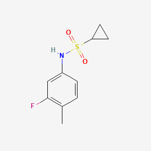 molecular formula C10H12FNO2S B6586351 N-(3-fluoro-4-methylphenyl)cyclopropanesulfonamide CAS No. 1219844-42-4