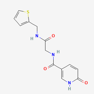 molecular formula C13H13N3O3S B6586385 2-[(6-oxo-1,6-dihydropyridin-3-yl)formamido]-N-[(thiophen-2-yl)methyl]acetamide CAS No. 1219902-90-5