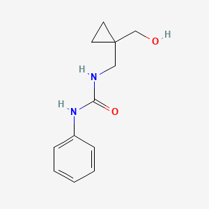 molecular formula C12H16N2O2 B6586407 3-{[1-(hydroxymethyl)cyclopropyl]methyl}-1-phenylurea CAS No. 1251578-80-9