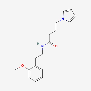 molecular formula C17H22N2O2 B6586424 N-[2-(2-methoxyphenyl)ethyl]-4-(1H-pyrrol-1-yl)butanamide CAS No. 1251687-68-9