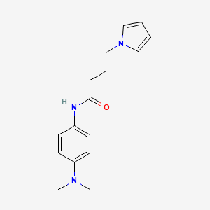 molecular formula C16H21N3O B6586430 N-[4-(dimethylamino)phenyl]-4-(1H-pyrrol-1-yl)butanamide CAS No. 1251710-09-4
