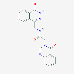 N-[(4-oxo-3,4-dihydrophthalazin-1-yl)methyl]-2-(4-oxo-3,4-dihydroquinazolin-3-yl)acetamide