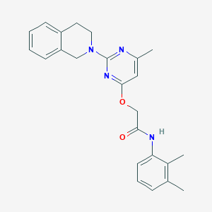molecular formula C24H26N4O2 B6586724 N-(2,3-dimethylphenyl)-2-{[6-methyl-2-(1,2,3,4-tetrahydroisoquinolin-2-yl)pyrimidin-4-yl]oxy}acetamide CAS No. 1251633-20-1