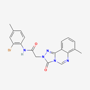 N-(2-bromo-4-methylphenyl)-2-{7-methyl-3-oxo-2H,3H-[1,2,4]triazolo[4,3-c]quinazolin-2-yl}acetamide