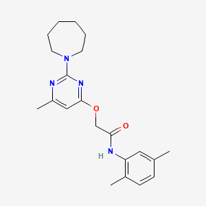 2-{[2-(azepan-1-yl)-6-methylpyrimidin-4-yl]oxy}-N-(2,5-dimethylphenyl)acetamide