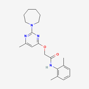 2-{[2-(azepan-1-yl)-6-methylpyrimidin-4-yl]oxy}-N-(2,6-dimethylphenyl)acetamide