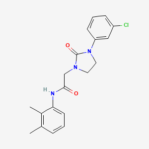 molecular formula C19H20ClN3O2 B6587470 2-[3-(3-chlorophenyl)-2-oxoimidazolidin-1-yl]-N-(2,3-dimethylphenyl)acetamide CAS No. 1251683-44-9