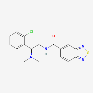 molecular formula C17H17ClN4OS B6587503 N-[2-(2-chlorophenyl)-2-(dimethylamino)ethyl]-2,1,3-benzothiadiazole-5-carboxamide CAS No. 1219911-77-9