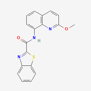 molecular formula C18H13N3O2S B6587617 N-(2-methoxyquinolin-8-yl)-1,3-benzothiazole-2-carboxamide CAS No. 1226443-63-5