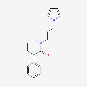 molecular formula C17H22N2O B6587650 2-phenyl-N-[3-(1H-pyrrol-1-yl)propyl]butanamide CAS No. 1226438-17-0
