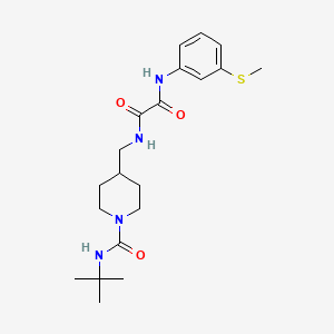 molecular formula C20H30N4O3S B6587754 N-{[1-(tert-butylcarbamoyl)piperidin-4-yl]methyl}-N'-[3-(methylsulfanyl)phenyl]ethanediamide CAS No. 1234844-29-1