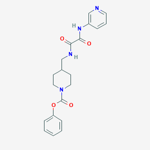 phenyl 4-({[(pyridin-3-yl)carbamoyl]formamido}methyl)piperidine-1-carboxylate