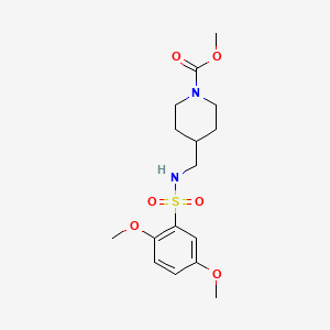 molecular formula C16H24N2O6S B6587780 methyl 4-[(2,5-dimethoxybenzenesulfonamido)methyl]piperidine-1-carboxylate CAS No. 1234927-96-8