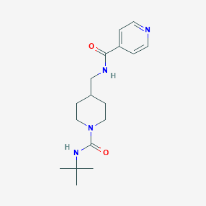 molecular formula C17H26N4O2 B6587846 N-{[1-(tert-butylcarbamoyl)piperidin-4-yl]methyl}pyridine-4-carboxamide CAS No. 1235660-13-5