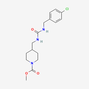 molecular formula C16H22ClN3O3 B6587939 methyl 4-[({[(4-chlorophenyl)methyl]carbamoyl}amino)methyl]piperidine-1-carboxylate CAS No. 1234949-01-9