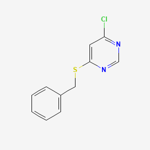 molecular formula C11H9ClN2S B6588159 4-(苄基硫烷基)-6-氯嘧啶 CAS No. 263276-30-8