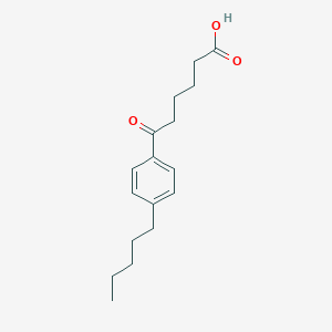 molecular formula C17H24O3 B065882 6-Oxo-6-(4-pentylphenyl)hexanoic acid CAS No. 178686-75-4