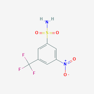 3-nitro-5-(trifluoromethyl)benzene-1-sulfonamide